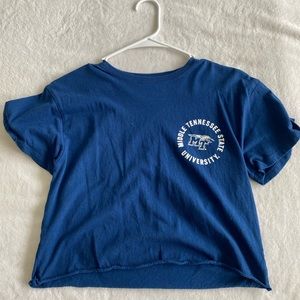 Middle Tennessee state university crop top